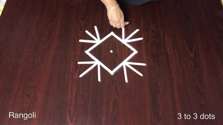 3 to 3 Beautiful Friday Kolam