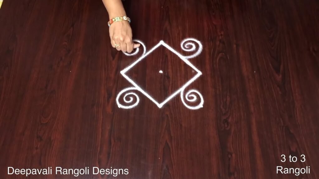 3-to-3 dot lotus muggulu