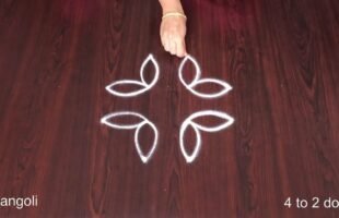 4 Chukkala Muggulu with dots