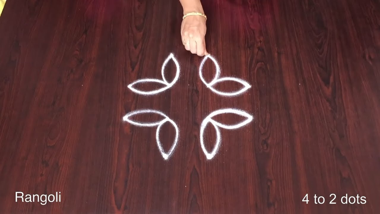 4 Chukkala Muggulu with dots