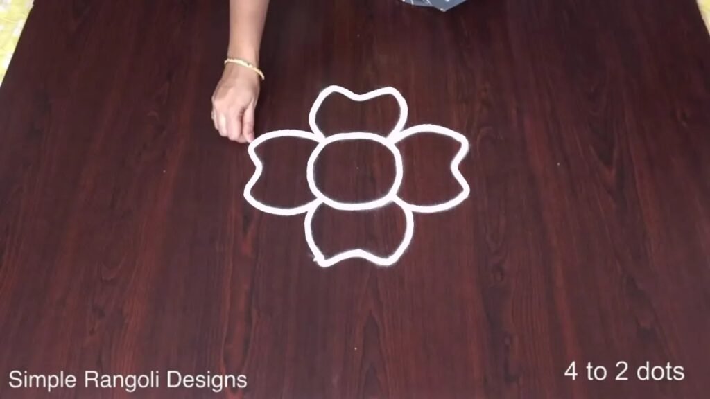 4-to-2 dot kolam