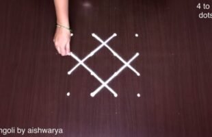 4 to 4 Dots Best Rangolis