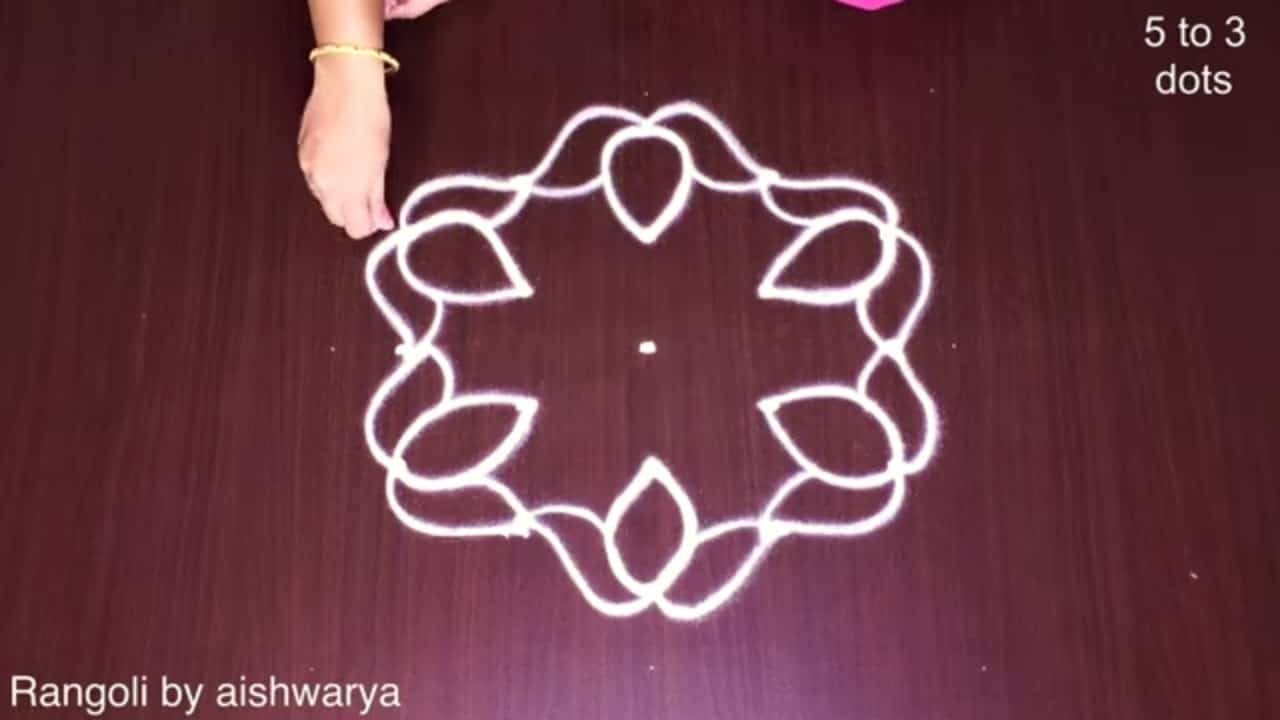 5 3 Dots Learners Rangoli