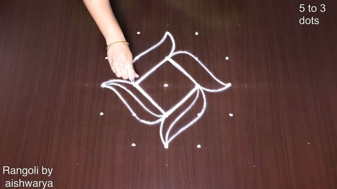 5-3 Simple Rangoli Designs