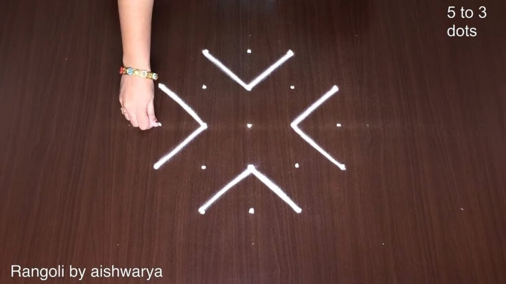 5×3 dots kolam