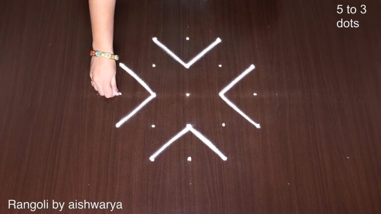 5×3 dots kolam