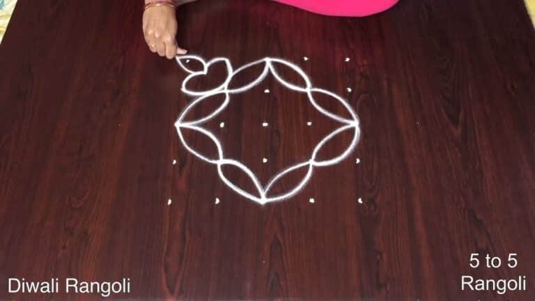 5 dots Karthika Masam muggulu