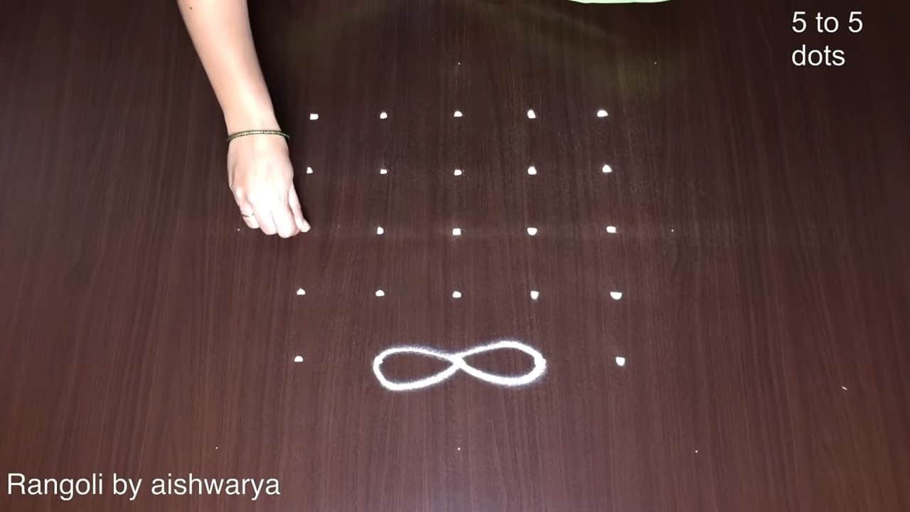 5 Dots Pulli 5 Varisai Kolam
