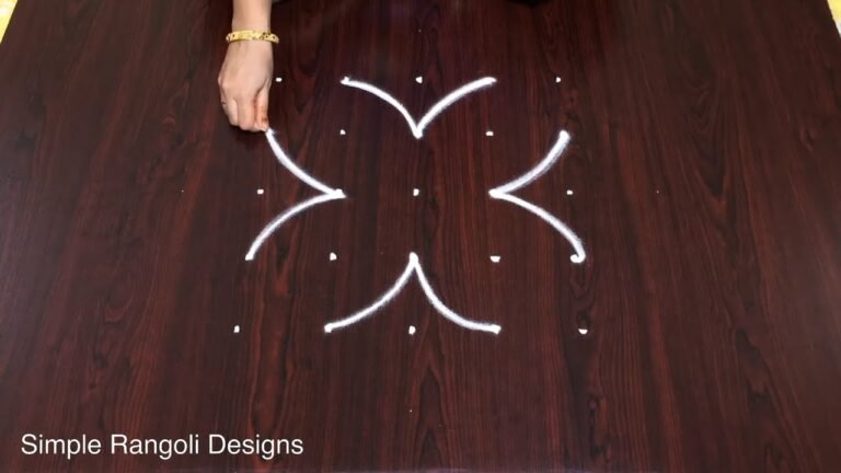 5 dots rangoli