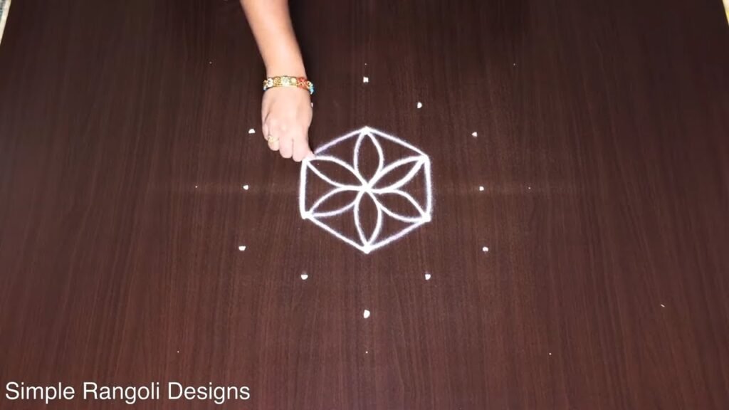 5 dots padi kolam
