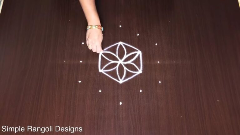 5 dots padi kolam