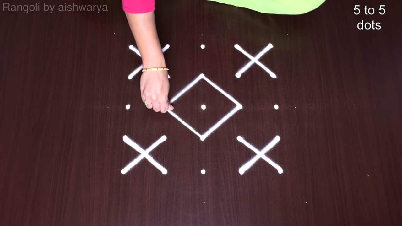 5 Pulli 5 Varisai Kolam