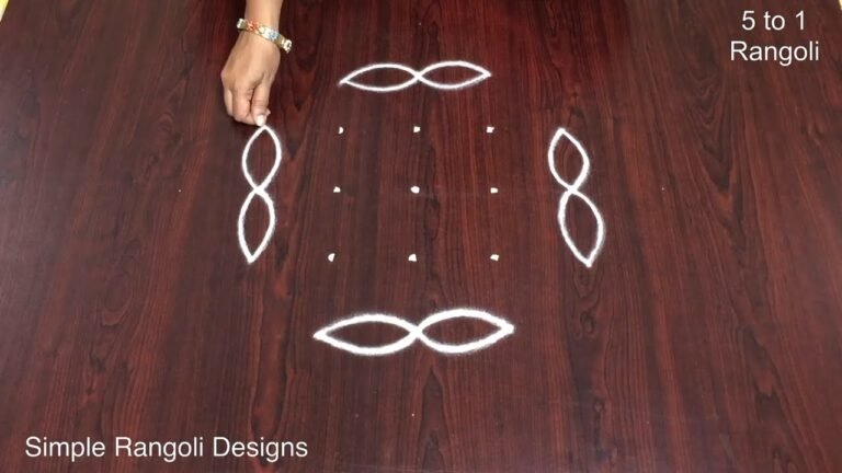 5 pulli kolam