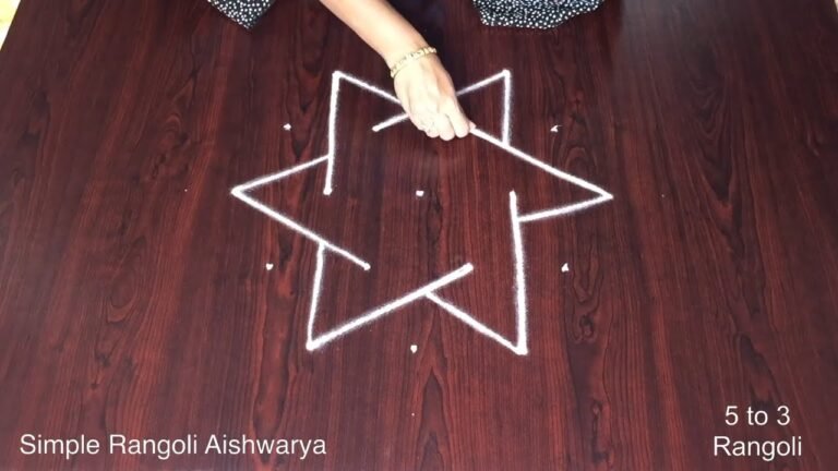 5 pulli kolam