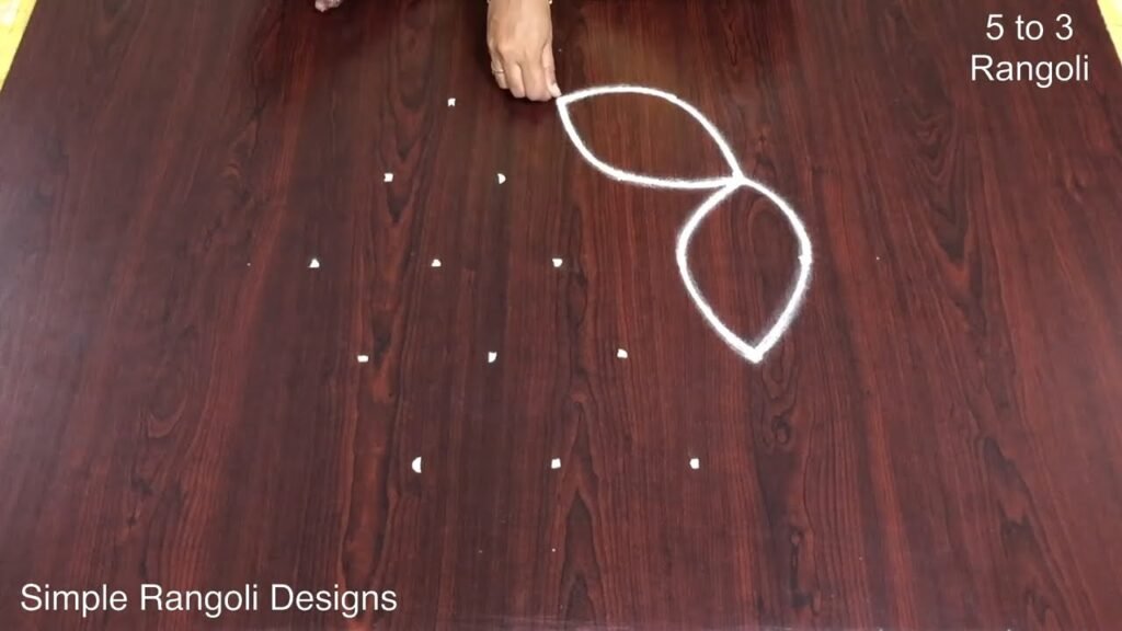 5 dots Tamil kolam
