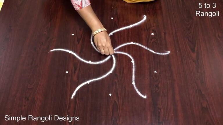 5 pulli kolam