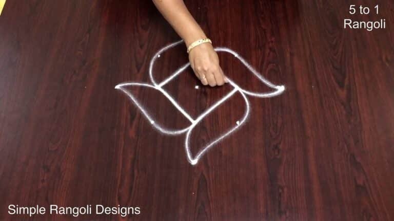 5 pulli kolam