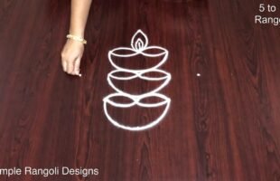 5 to 1 Dots Muggulu Designs Simple