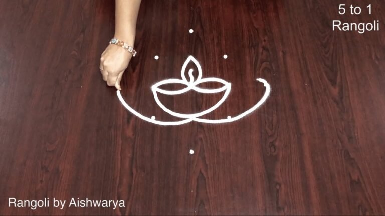 5 to 1 Dots Puratasi Month Kolam