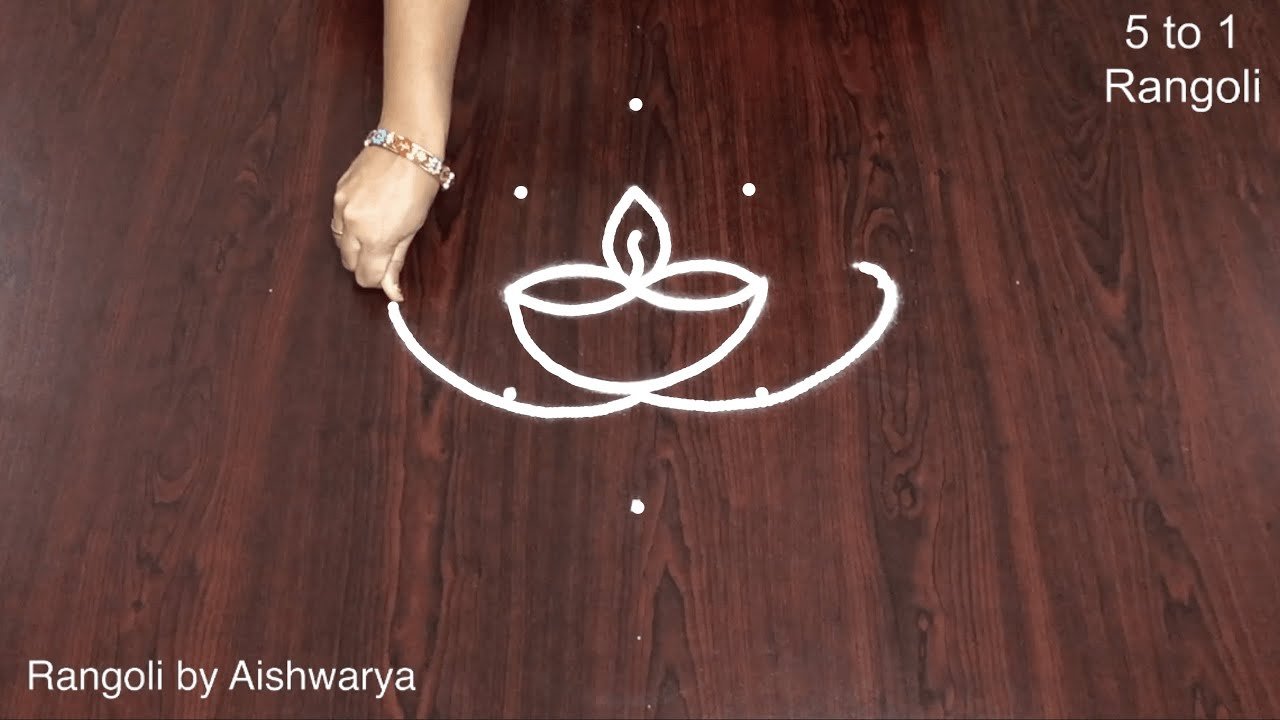 5 to 1 Dots Puratasi Month Kolam