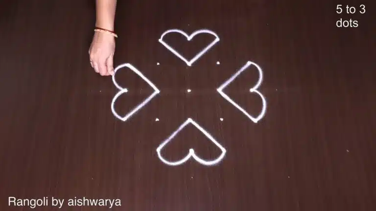 5-to-3 dot diya muggulu