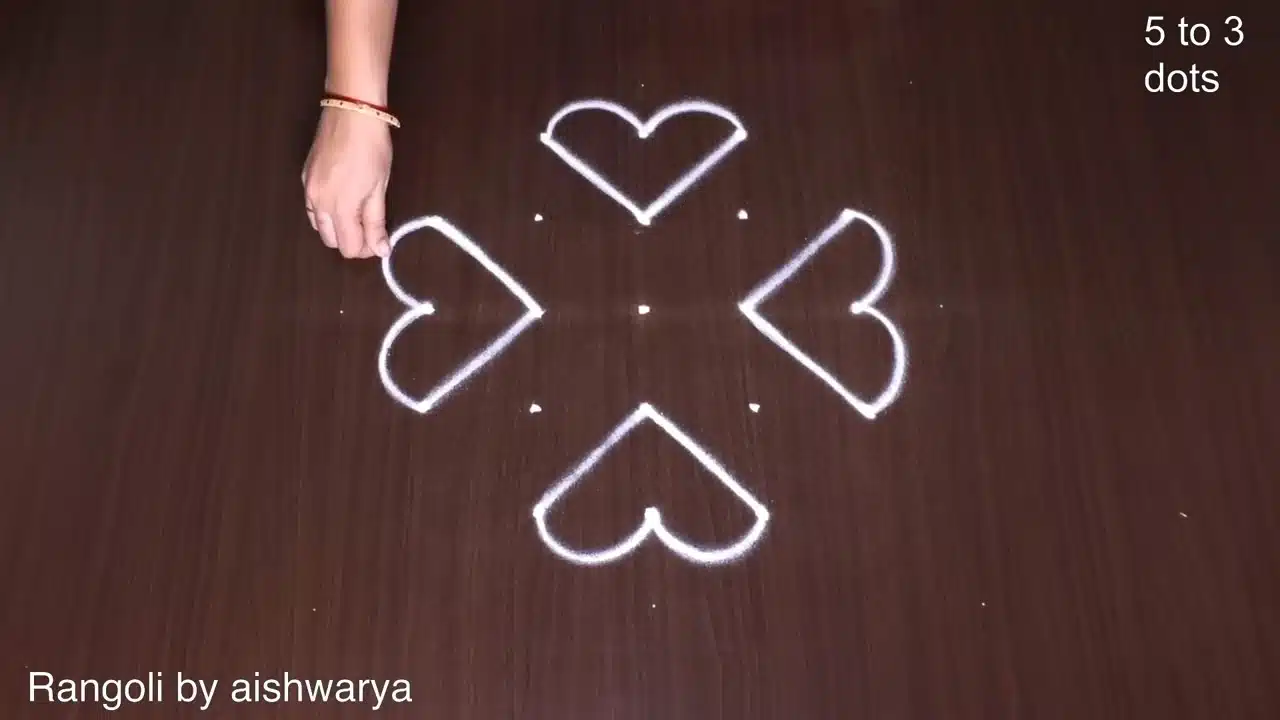 5-to-3 dot diya muggulu