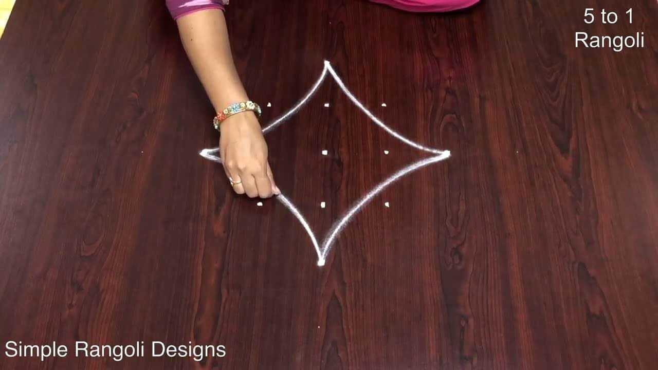 5×1 Dots Easy Small Muggulu