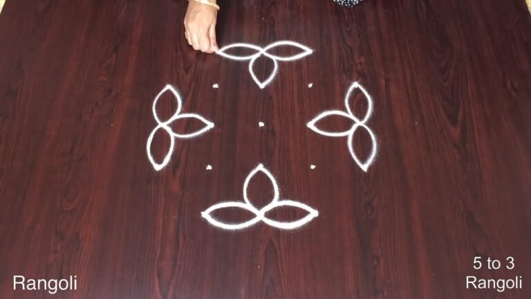 5×3 dots Friday kolam