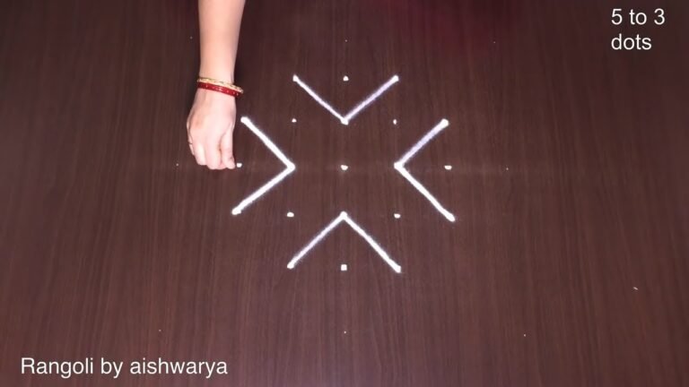 5×3 dots chinna muggulu