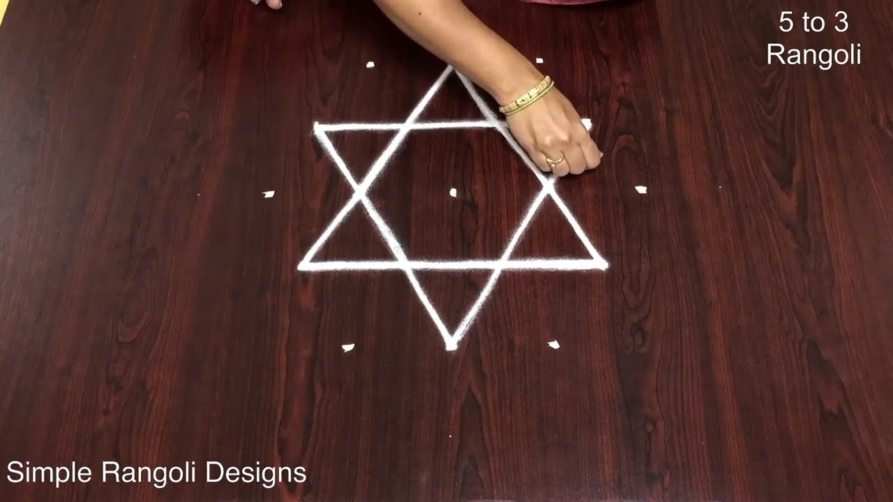 5×3 Kolam Designs for Home