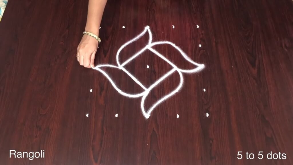 5×5 dots rangoli
