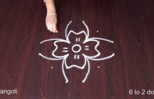 6 Dots Rangoli Designs Simple