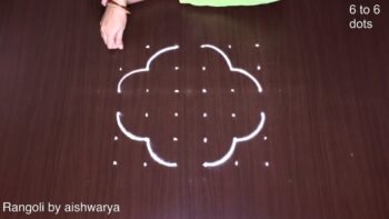 6 Into 6 New Model Flower Kolam