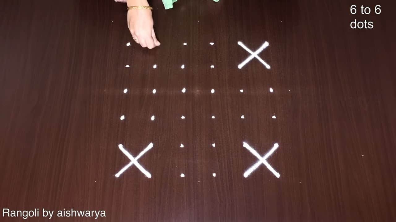 6 Se 6 Latest Thamara Puvvu Rangoli