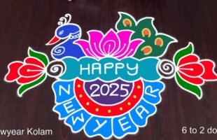 6 to 2 Dots Kolam