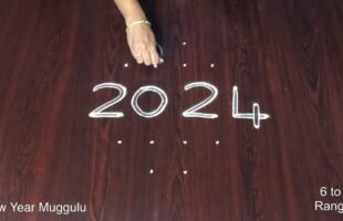 6×2 Dots New Year Muggulu