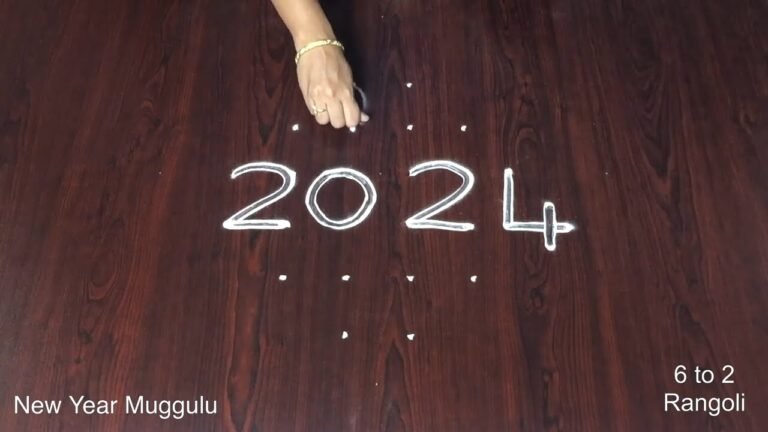 6×2 Dots New Year Muggulu