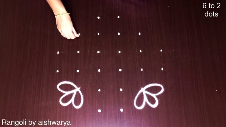 6×2×2 dots rangoli