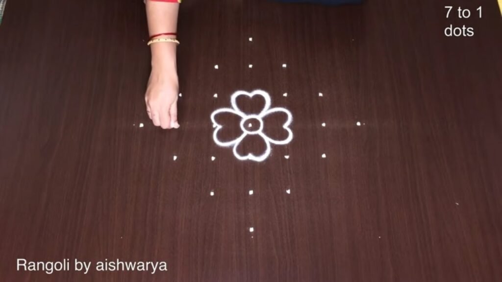 7×1 dots thippudu muggulu