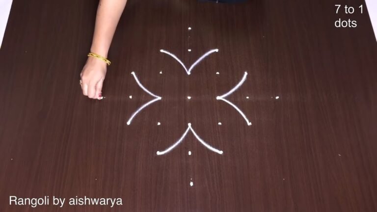 7 Dots Cute Creative Kolam