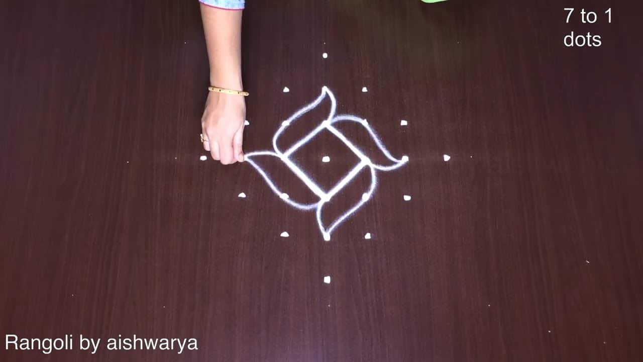7 Dots Daily Routine Kolams