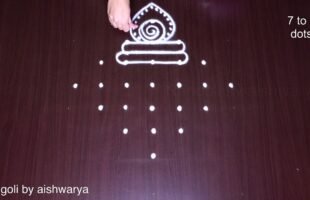 7 Dots Ganesh Chathurthi Rangoli