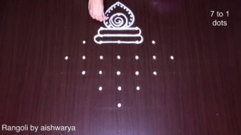 7 Dots Ganesh Chathurthi Rangoli