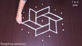 7 Into 4 Interlaced Kolangal