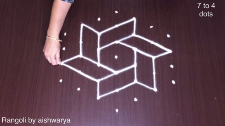7 Into 4 Interlaced Kolangal