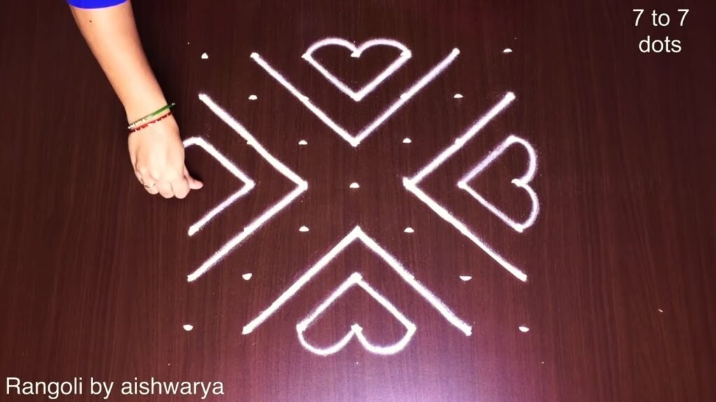 7-to-7 dot rangoli