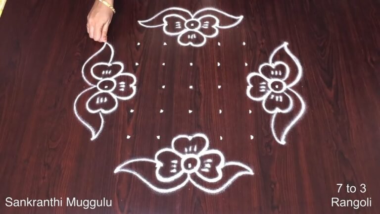 7 to 3 Dots Pongal Designs