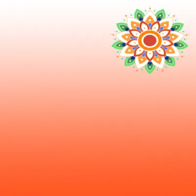 7 to 3 dots Rangoli Designs