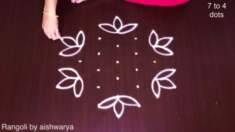 7-to-4 dot rangoli