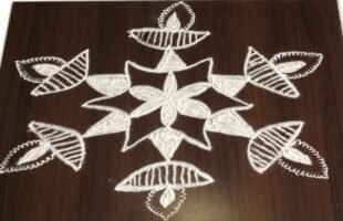 7 to 4 Latest Diwali Diya Kolam Designs